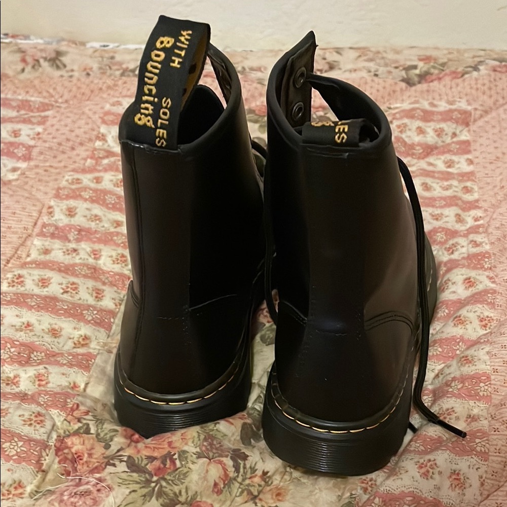 dr martens lace up combat boots
